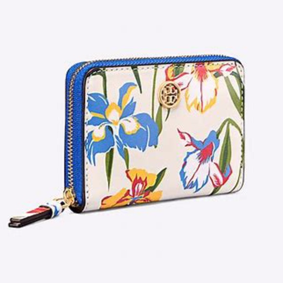 Tory Burch Handbags - NWT TORY BURCH Robinson Floral Mini Wallet&KeyRing